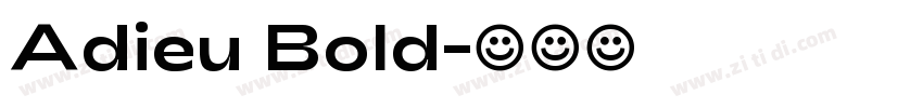 Adieu Bold字体转换